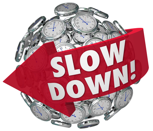 Slow Down Clocks Sphere Time Passing Too Quickly Fast Warning